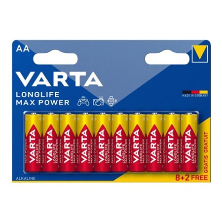 Varta Longlife Max Power AA alkalick baterie, 10ks