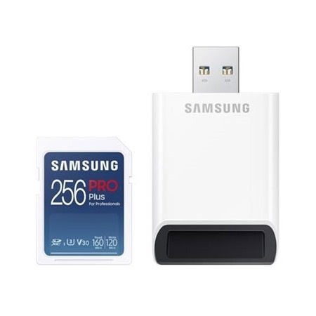 Samsung PRO PLUS SDXC 256GB + USB-A adaptr (160 MB/s)