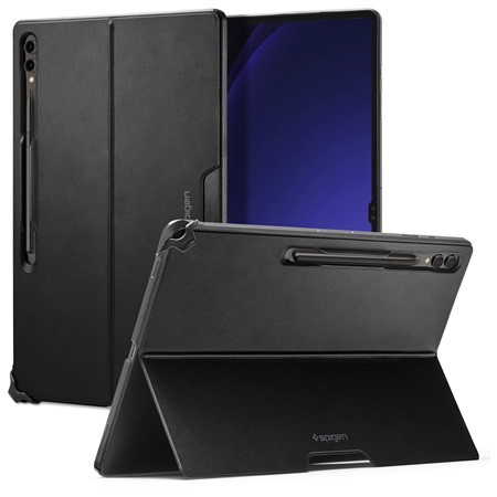 Spigen Thin Fit Pro tenk zadn kryt se stojnkem pro Samsung Galaxy Tab S9 Ultra / S8 Ultra ern