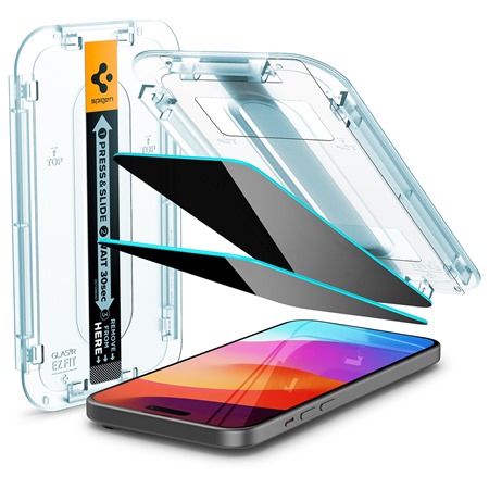Spigen Glass.tR EZ Fit Privacy tvrzen sklo pro Apple iPhone 15 Plus 2ks