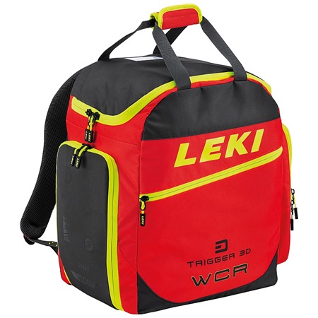 LEKI Ski Boot Bag WCR 60L, fluorescent red-black-neonyellow, 60 L
