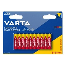 Varta Longlife Max Power AAA alkalick baterie, 10ks