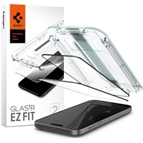 Spigen Glass.tR EZ Fit tvrzen sklo pro Apple iPhone 15 2ks ern