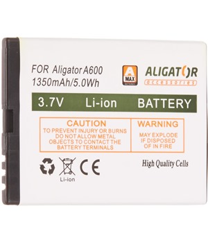 Aligator baterie 1350mAh Li-Ion pro A600, A610, A430, A680, A620, A670 (EU blister)
