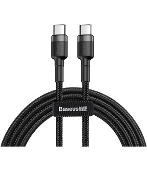Baseus Cafule Series USB-C / USB-C 60W 2m opleten ern / ed kabel