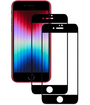 CELLFISH DUO 5D tvrzen sklo pro Apple iPhone 7 / 8 / SE2020 / SE2022 Full-Frame ern 2ks