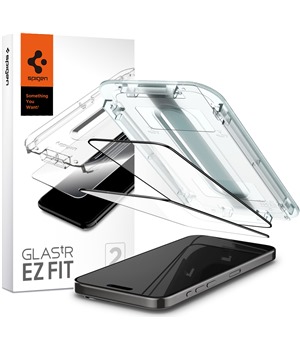 Spigen Glass.tR EZ Fit tvrzen sklo pro Apple iPhone 15 Pro Max 2ks ern