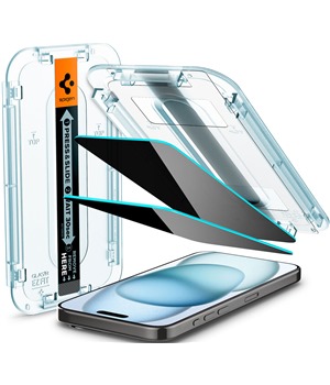 Spigen Glass tR EZ Fit HD Privacy tvrzen sklo pro Apple iPhone 15