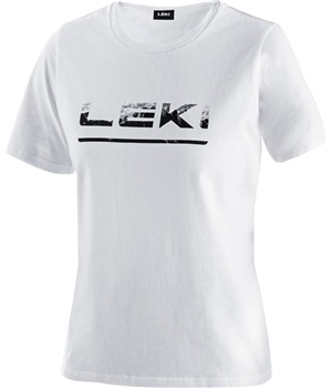 LEKI Logo T-Shirt LEKI Women, white-black, L