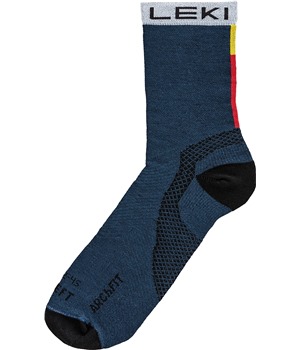 LEKI Trail Running Socks, true navy blue-white, 36 - 39