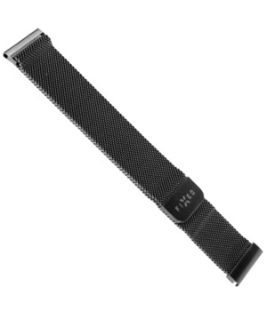 FIXED Mesh Strap nerezov emnek 20mm Quick Release pro smartwatch ern
