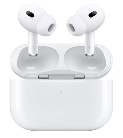 Apple AirPods Pro 2023 bezdrtov sluchtka s aktivnm potlaenm hluku bl (USB-C) Sleva na nabjeku ,LDNIO SC10610 prodluovac kabel 2m 10x zsuvka, 5x USB-A, 1x USB-C bl ,Sleva na stojnek