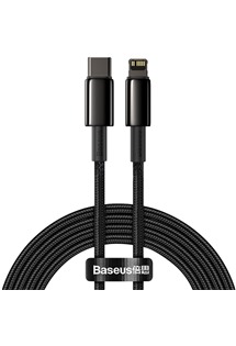 Baseus Tungsten Gold USB-C / Lightning 20W 2m opleten ern kabel