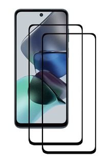 CELLFISH DUO 5D tvrzen sklo pro Motorola Moto G23 Full-Frame ern 2ks