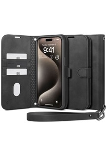 Spigen Wallet S Pro flipov pouzdro pro Apple iPhone 15 Pro ern