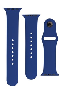 FIXED Silicone Strap Set silikonovch emnk pro Apple Watch 42 / 44 / 45 / 49mm ocensky modr