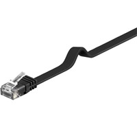 PremiumCord CAT6 UTP 5m ern sov kabel