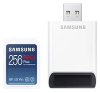 Samsung PRO PLUS SDXC 256GB + USB-A adaptr (160 MB/s)
