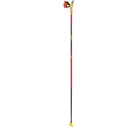 LEKI Poles, HRC max FRT, bright red-neonyellow-carbon structure, 140