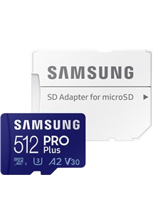 Samsung PRO+ microSDXC 512GB + SD adaptr (MB-MD512KA / EU)