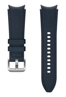 Samsung Leather Band polokožený řemínek 20mm Quick Release pro smartwatch modrý (ET-SHR88SNEGEU) S / M