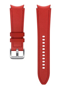 Samsung Leather Band polokožený řemínek 20mm Quick Release pro smartwatch červený (ET-SHR89LREGEU) M / L