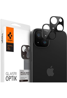 Spigen Glass.tR EZ Fit Optik tvrzené sklo na čočky fotoaparátu pro Apple iPhone 15 / 15 Plus 2ks černé