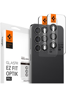 Spigen Glass.tR EZ Fit Optik Pro tvrzené sklo na čočky fotoaparátu pro Samsung Galaxy S24+ 2ks černé