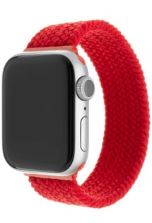 FIXED Silicone Strap elastický silikonový řemínek pro Apple Watch 38 / 40 / 41mm červený L