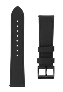 FIXED Leather Strap kožený řemínek 20mm Quick Release pro smartwatch černý