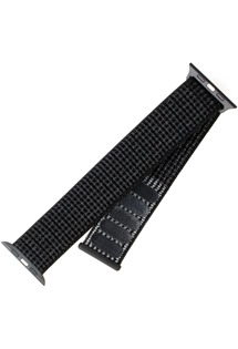 FIXED Nylon Strap nylonový řemínek pro Apple Watch 38 / 40 / 41mm reflexně černý