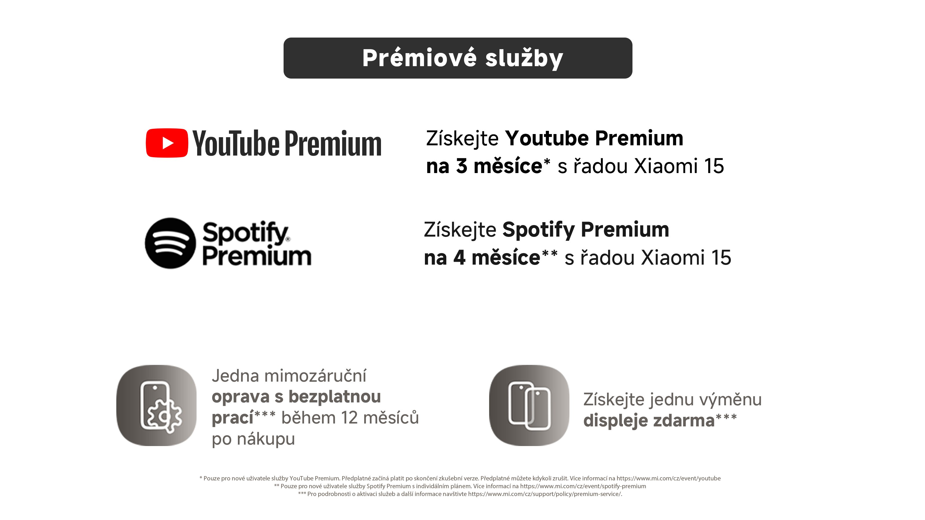 Prémiové služby Xiaomi 15 řada