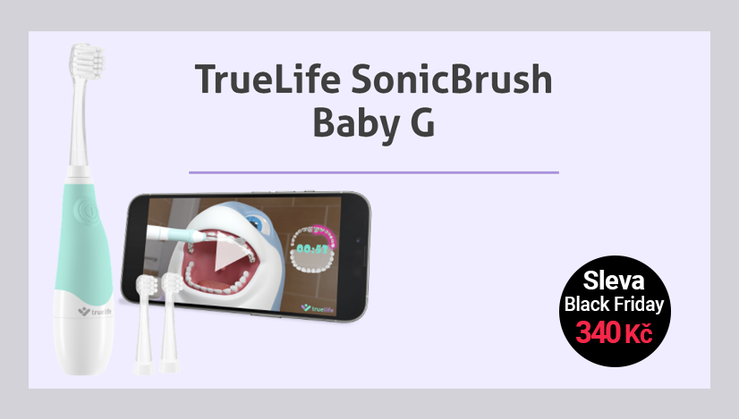 TrueLife SonicBrush Baby G zubní kartáček pro děti od 3 do 6 let