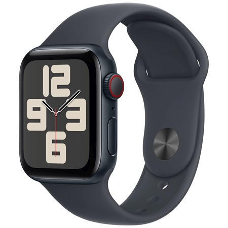 Apple Watch SE 2024 Cellular 40mm Midnight + Midnight Sport Band S/M