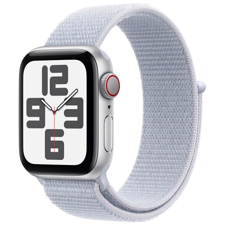 Apple Watch SE 2024 Cellular 40mm Silver + Blue Cloud Sport Loop