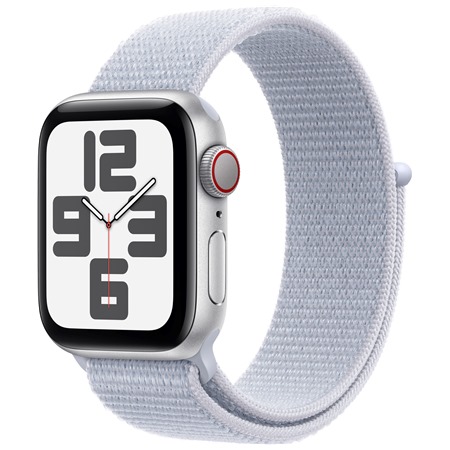 Apple Watch SE 2024 40mm Silver + Blue Cloud Sport Loop