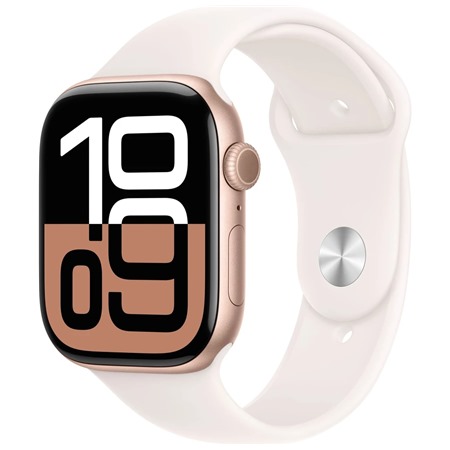 Apple Watch Series10 Cellular 46mm Rose Gold + Light Blush Sport Band M/L