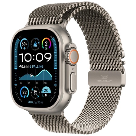 Apple Watch Ultra 2 2024 Natural + Natural Titanium Milanese Loop S