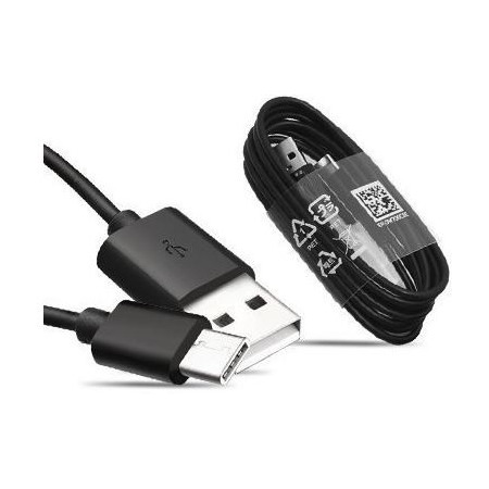 Samsung USB-A / USB-C, 1.2m ern kabel, bulk (EP-DG970BBE)