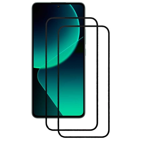 CELLFISH DUO 5D tvrzen sklo pro Xiaomi 13T / 13T Pro Full-Frame ern 2ks