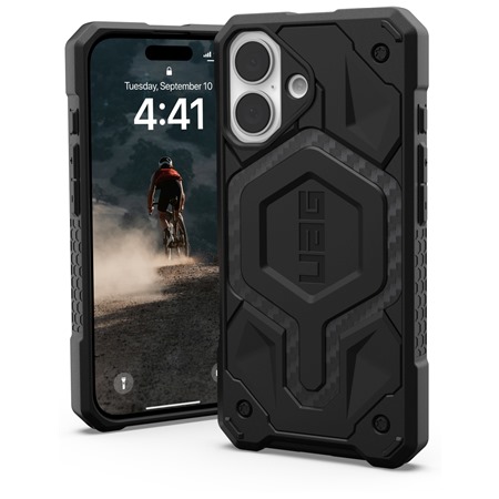 UAG Monarch Pro MagSafe odoln zadn kryt pro Apple iPhone 16 karbonov ern