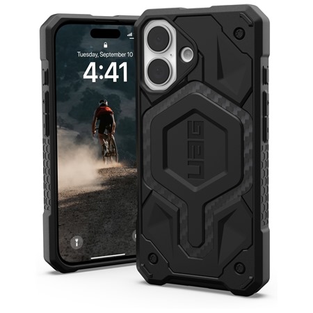 UAG Monarch odoln zadn kryt pro Apple iPhone 16 karbonov ern