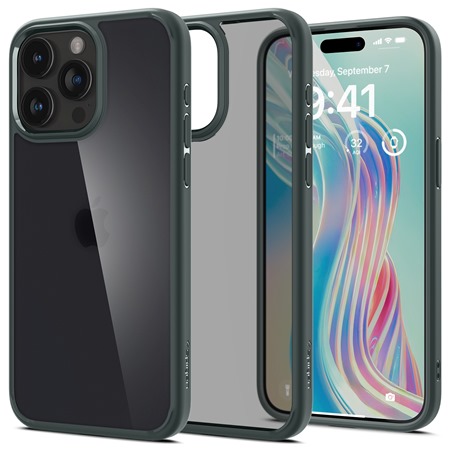 Spigen Ultra Hybrid zadn kryt pro Apple iPhone 15 Pro zelen