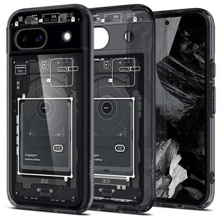 Spigen Ultra Hybrid Zero One zadn kryt pro Google Pixel 8a ern