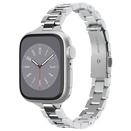 Spigen Modern Fit 316L ocelov emnek pro Apple Watch 38 / 40 / 41 / 42mm stbrn