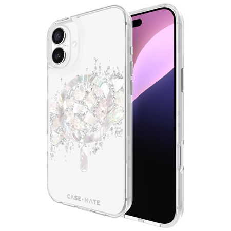 Case Mate Karat Touch of Pearl odoln zadn kryt s podporou MagSafe pro Apple iPhone 16 Plus ir