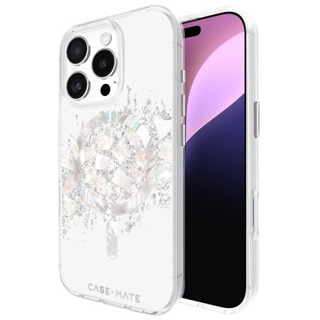 Case Mate Karat Touch of Pearl odoln zadn kryt s podporou MagSafe pro Apple iPhone 16 Pro ir