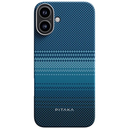 Pitaka Tactile Woven Case aramidov kryt s podporou MagSafe pro Apple iPhone 16 modr