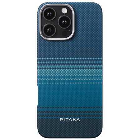 Pitaka Tactile Woven Case aramidov kryt s podporou MagSafe pro Apple iPhone 16 Pro modr