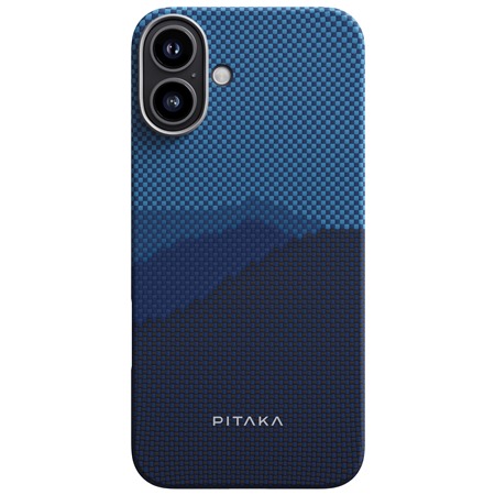 Pitaka Tactile Woven Case aramidov kryt s podporou MagSafe pro Apple iPhone 16 modr / tmav modr